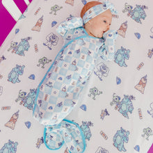 Load image into Gallery viewer, COPPER PEARL® Newborn Knotted Gown - Monsters Inc. Medley
