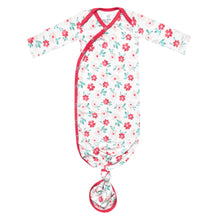 Load image into Gallery viewer, COPPER PEARL® Newborn Knotted Gown NOEL
