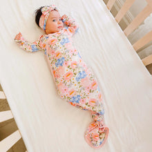 Load image into Gallery viewer, COPPER PEARL® Bamboo Newborn Knotted Gown - Penelope
