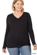 Load image into Gallery viewer, Brushed Microfiber V-Neck Tee
