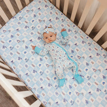 Load image into Gallery viewer, COPPER PEARL® Premium Crib Sheet Monsters Inc. Medley
