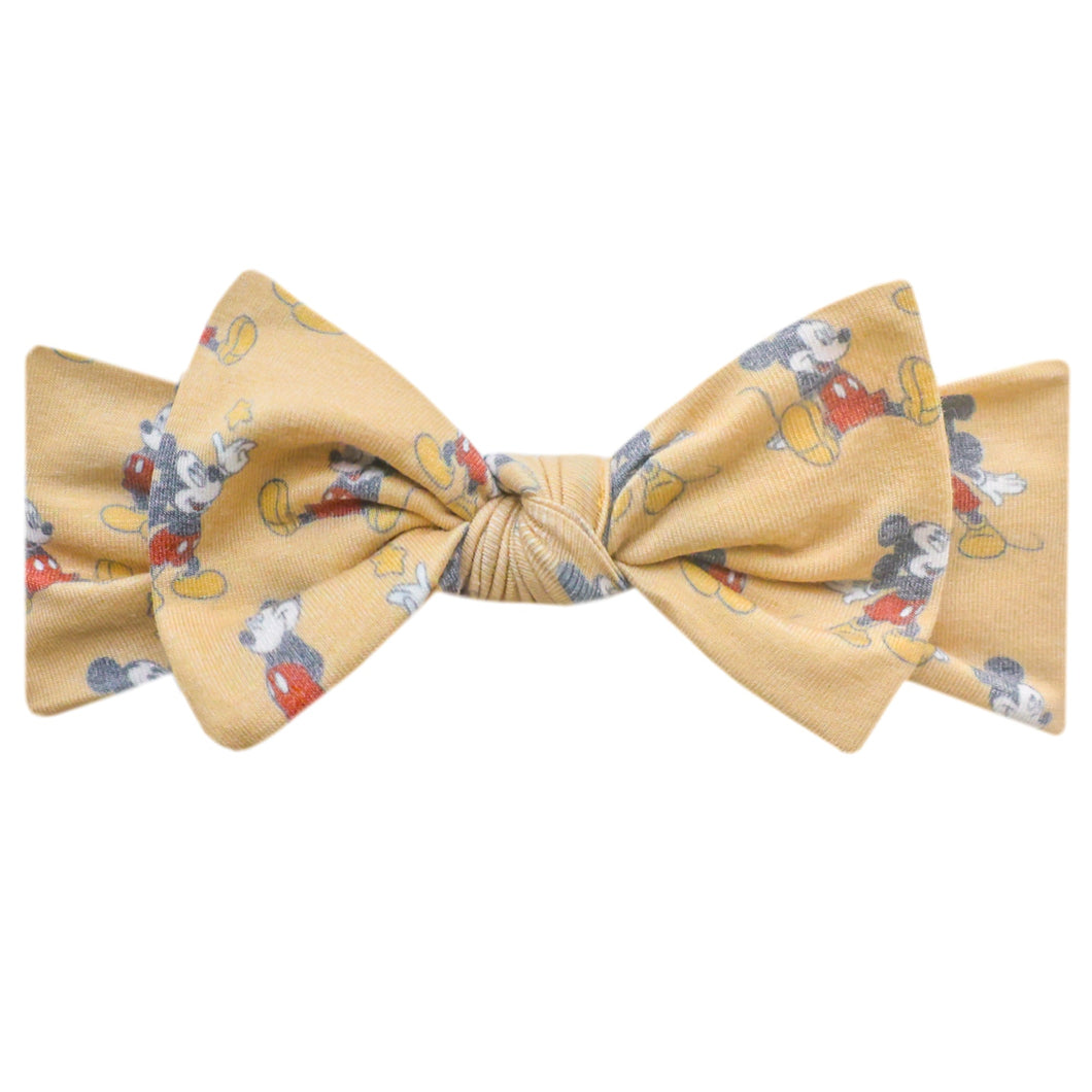 COPPER PEARL® Knit Headband Bow MICKEY MOUSE