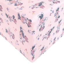 Load image into Gallery viewer, COPPER PEARL® Premium Crib Sheet MINNIE MOUSE
