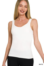 Load image into Gallery viewer, Seamless Tank Top - WHITE
