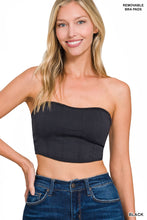 Load image into Gallery viewer, Bandeau Tube Top With Removable Pads
