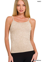 Load image into Gallery viewer, Stone Washed Ribbed Tank Top
