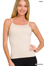 Load image into Gallery viewer, Stone Washed Ribbed Tank Top
