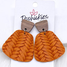 Load image into Gallery viewer, 2&quot; Walnut &amp; Fall Braided Jasmine Dangles
