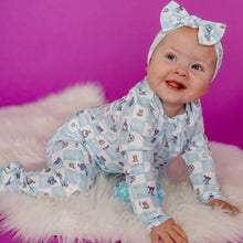 Load image into Gallery viewer, COPPER PEARL® Zip-Up Footed Pajama - Monsters Inc. Medley
