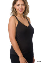 Load image into Gallery viewer, Plus Size Ribbed Crop Cami
