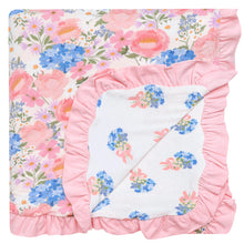 Load image into Gallery viewer, COPPER PEARL® Bamboo Ruffled 3-Layer Stretchy Quilt - Penelope
