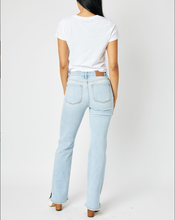 Load image into Gallery viewer, Judy Blue® Mid Rise Slit Hem Bootcut Jean
