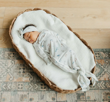 Load image into Gallery viewer, COPPER PEARL® Newborn Knotted Gown ARTIC WONDER
