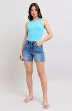 Load image into Gallery viewer, Judy Blue® High Waisted 2 Button Mid Length Dad Shorts
