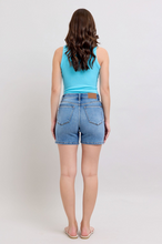 Load image into Gallery viewer, Judy Blue® High Waisted 2 Button Mid Length Dad Shorts
