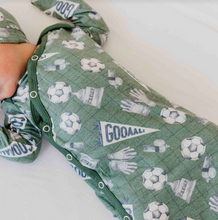 Load image into Gallery viewer, COPPER PEARL® Newborn Knotted Gown - Kick Off
