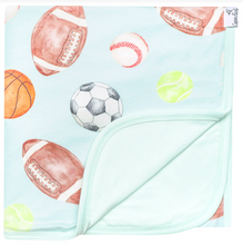 Load image into Gallery viewer, COPPER PEARL® 3-Layer Quilt - Sports Medley
