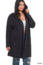 Load image into Gallery viewer, Hooded Open Front Cardigan
