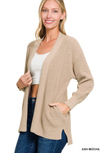 Load image into Gallery viewer, Eyelet Open Cardigan Sweater
