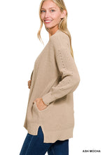 Load image into Gallery viewer, Eyelet Open Cardigan Sweater
