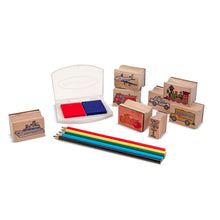 Load image into Gallery viewer, Wooden Stamp Set - Vehicles
