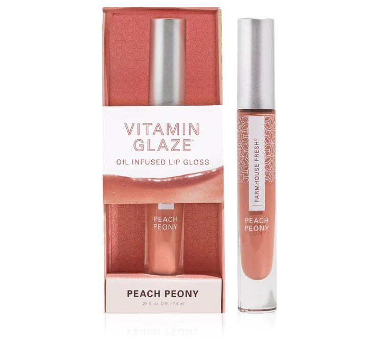 FarmHouse Fresh® Vitamin Glaze® Oil-Infused Lip Gloss - Peach Peony