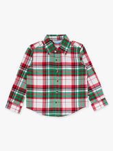 Load image into Gallery viewer, Boys Dashing Dreams Plaid Long Sleeve Button Down
