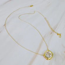 Load image into Gallery viewer, Cushion Cut Bezel Diamond Necklace
