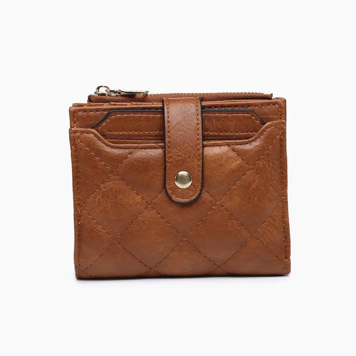 Jen & Co Melody Quilted Wallet - Brown