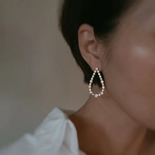 Load image into Gallery viewer, Sparkle Teardrop Shaped Earrings
