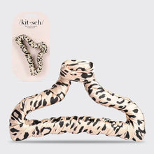 Load image into Gallery viewer, Satin Wrapped Claw Clip - Leopard
