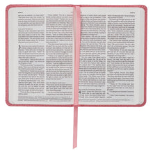 Load image into Gallery viewer, Pink Faux Leather NLT New Testament Keepsake Bible for Girls
