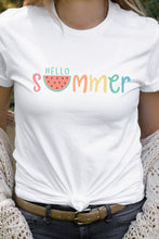 Load image into Gallery viewer, Hello Summer Watermelon Graphic Tee
