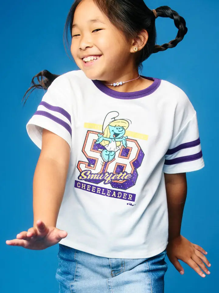 Girls Smurf's Cheerleader Graphic Tee