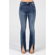 Load image into Gallery viewer, 34&quot; High Rise Slim Boot Cut Jeans
