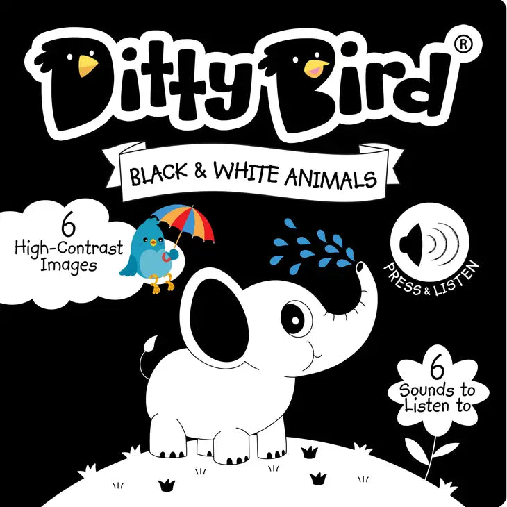 Ditty Bird Sound Book: Black and White  - New Born