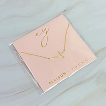 Load image into Gallery viewer, Shiny Side Cross Necklace
