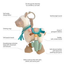 Load image into Gallery viewer, Link &amp; Love™ Llama Activity Plush Silicone Teether Toy

