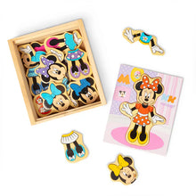 Load image into Gallery viewer, Disney Minnie Mouse Wooden Mix &amp; Match Dress-Up Puzzle
