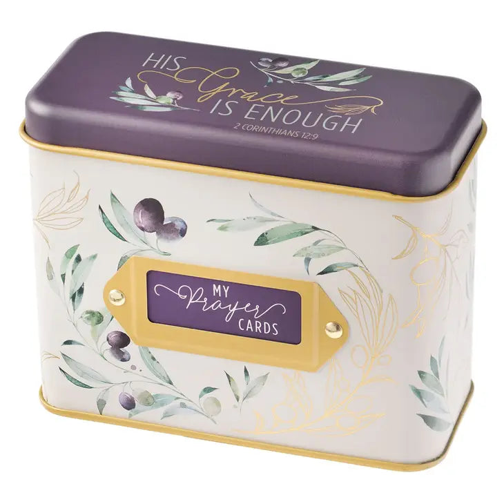 His Grace is Enough Prayer Card Tin