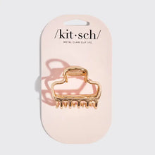 Load image into Gallery viewer, Metal Medium Open Shape Puffy Claw Clip - Gold
