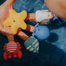 Load image into Gallery viewer, Nautical Itzy Bitzy Puppets™ - Bath + Storytelling Toys
