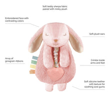 Load image into Gallery viewer, Itzy Lovey™ Bunny Plush with Silicone Teether Toy
