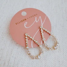 Load image into Gallery viewer, Sparkle Teardrop Shaped Earrings
