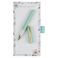Load image into Gallery viewer, Magnetic Notepad W/Pen - Be Still Ps. 46:10
