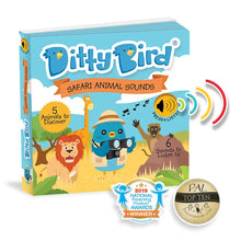 Load image into Gallery viewer, Ditty Bird Sound Book: Safari Animal Sounds
