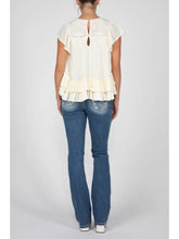 Load image into Gallery viewer, Miss Me® Ruffled Sleeve Layered Top
