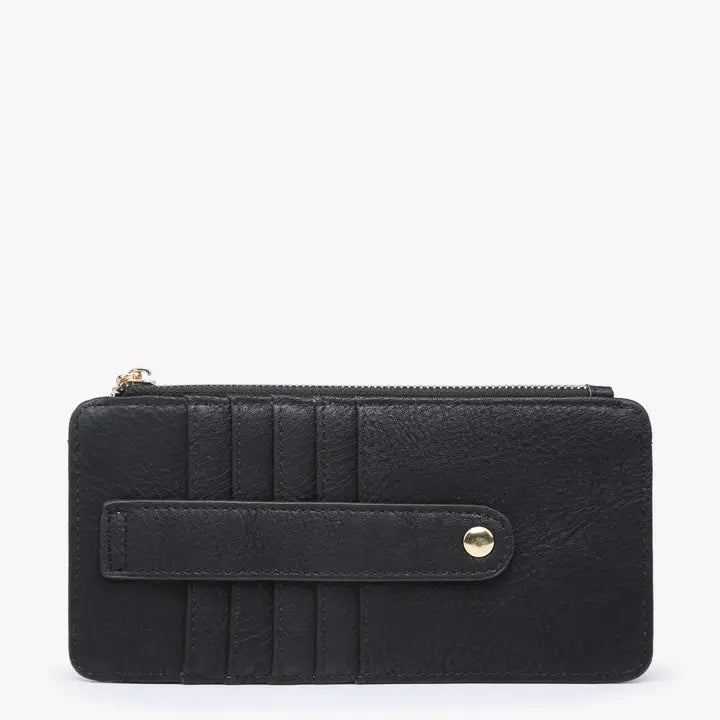 Jen & Co Saige Slim Card Holder Wallet - Black