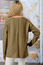 Load image into Gallery viewer, Olive Button Front Hi Low Top
