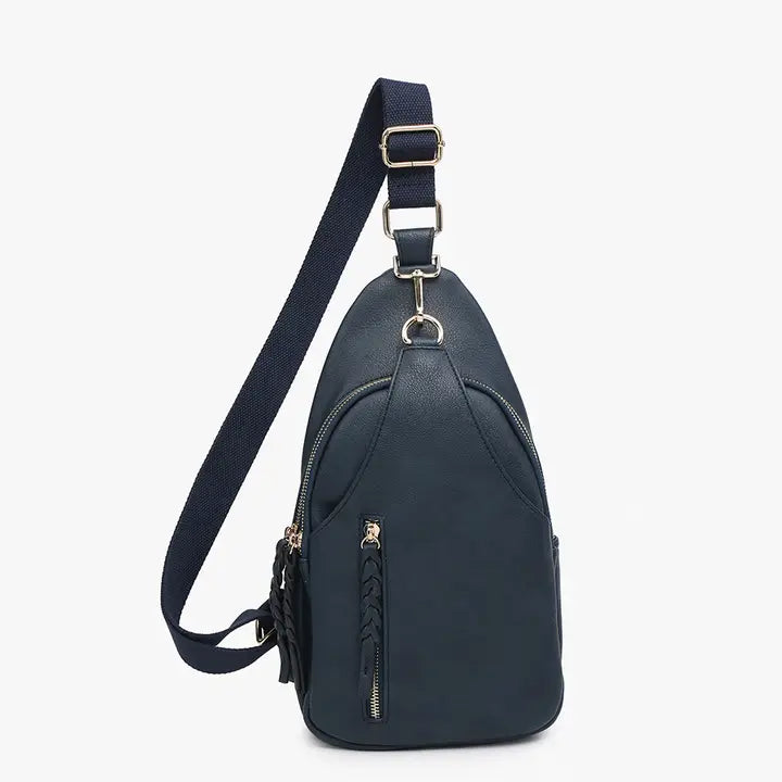 Jen & Co Nikki Crossbody Sling Bag - Navy